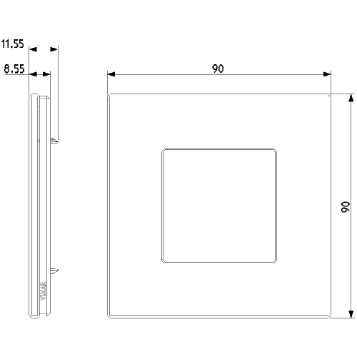 VIMAR - 22642.22 - Plate 2M leather Steppe