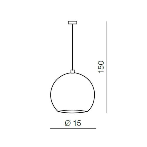 AZZARDO - Noa 1  PL-10200-CH-WH / AZ1045