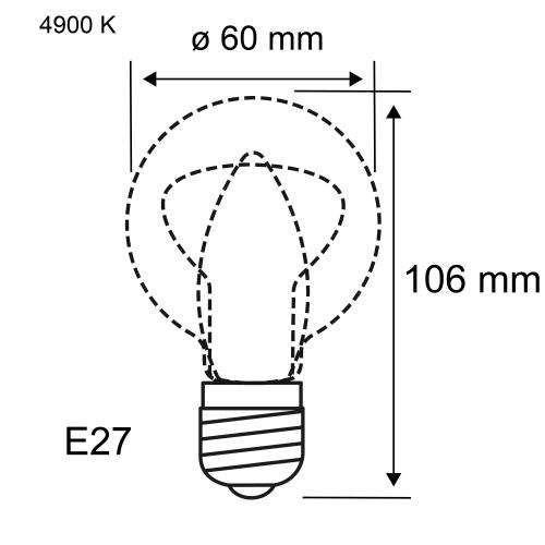 PAULMANN - LED Крушка  28724   LED bulb filament ⚡ E27 ⚡ 230V ⚡ 170lm ⚡ 1.1W ⚡ 4900K ✴ Зелен 