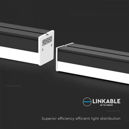V-TAC - 40W LED Линейно Тяло Черно Тяло 6500K SKU: 10137