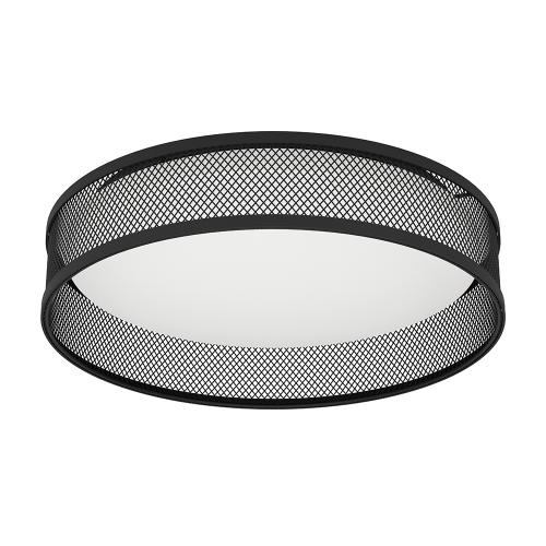 EGLO - LED Плафон LUPPINERIA Ø:385mm 20W 2400lm 3000K черно/бял - 900795