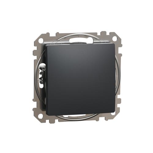 SCHNEIDER ELECTRIC - SDD114116 Девиаторен пуш бутон Sedna Design & Elements, 10А 250V, антрацит, безвинтово свързване