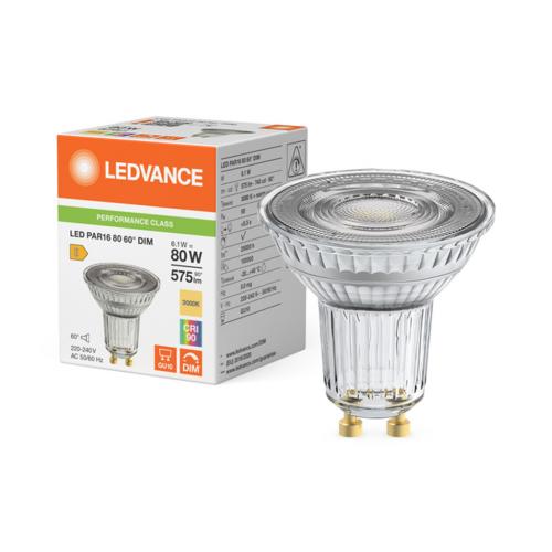 OSRAM - LED Крушка димираща GU10 6.1W 60° 3000K 575lm =80W PAR16 80 4099854 456350