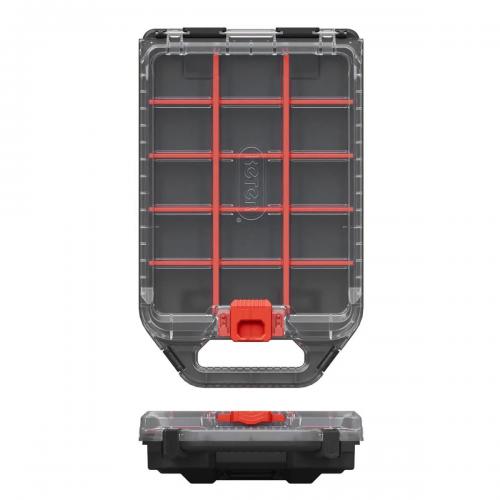 KETER - SMALL STACK'N'ROLL ORGANIZER, 242X388X780 BLACK/RED - 17211433