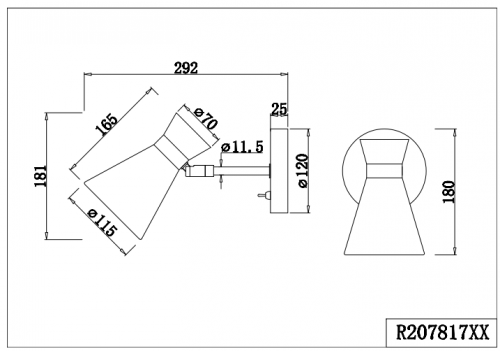 TRIO - WALL LAMP ENZO R20781731 27 · max. 10W