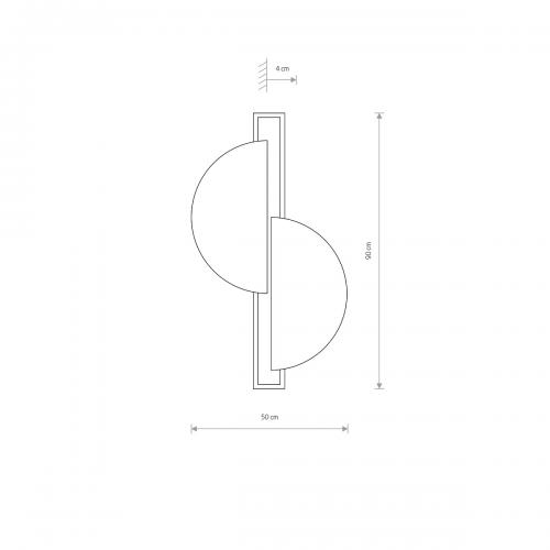 NOWODVORSKI - Wall lamp  7652 SUNRISE LED • LED 1 x 14 W • 3000 K • IP20