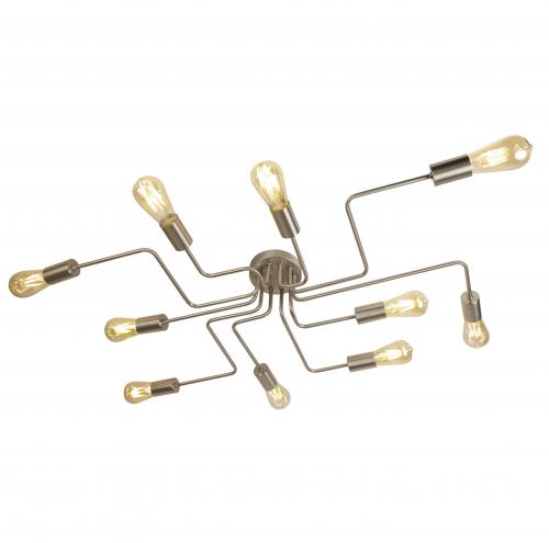 SEARCHLIGHT -  99210-10SS Circuit 10lt Ceiling Flush, Satin Silver 