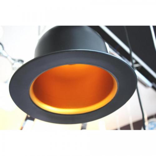 AZZARDO - CAPELLO LP 6004 aluminium/ metal base black/gold