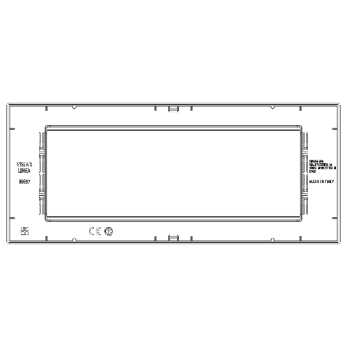 VIMAR - 30657.41 Reflex Cover Frame Linea Gloss Canvas 7M