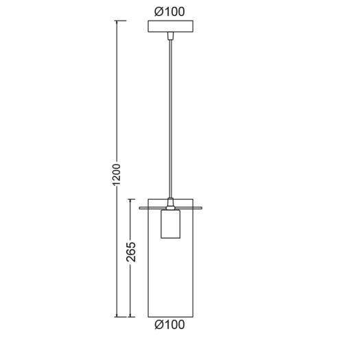 ACA LIGHTING - Пендел  STYLE   DLA12591CH