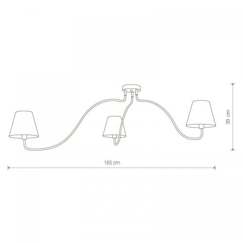 NOWODVORSKI - ceiling luminaire SWIVEL 6545