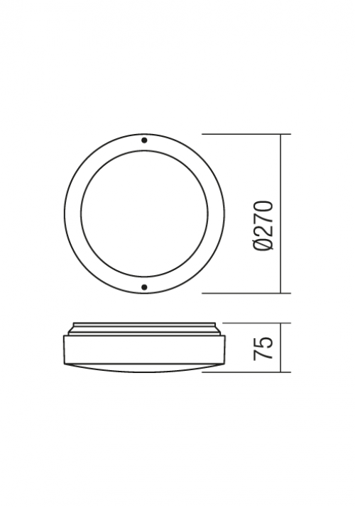 REDO GROUP - Плафон UBLO  9427 AP E27 1X42W IP65 R 