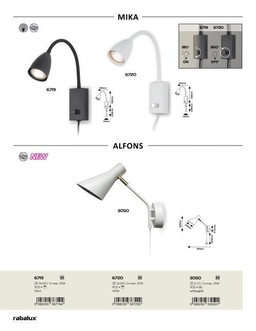 RABALUX - ALFONS 1X25W 3050