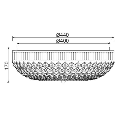 ACA LIGHTING - TEXTILE & CRYSTAL  DLA12255