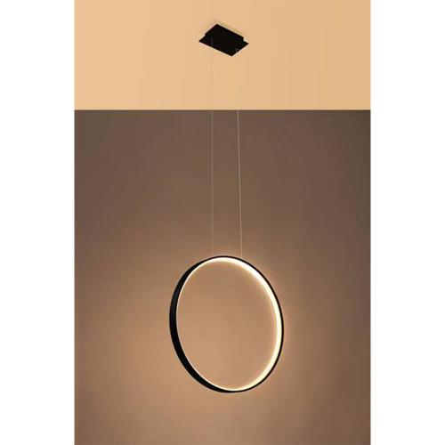 SOLLUX - Pendant RIO 78 TH.120 Black 4000K