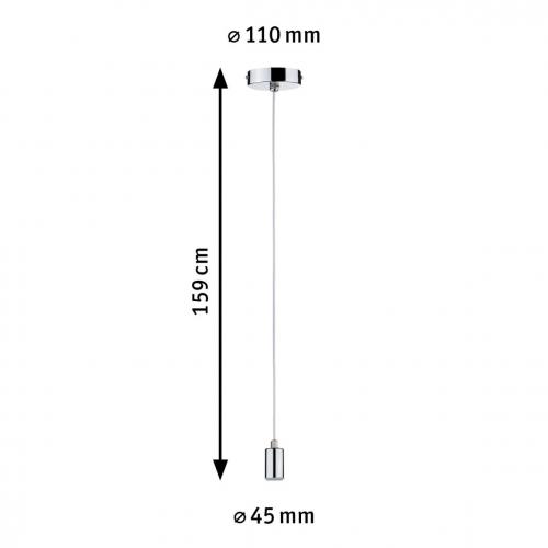 PAULMANN - Пендел  79753  Larus⚡ IP44 ⚡E27⚡1 х max. 60W✴Хром