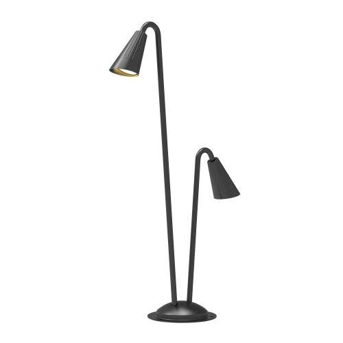 ACA LIGHTING - Влагозащитен градински стълб  Ø20, Ш:50.5, В:83.7 см.   SJ17004  DORELI ⚡ LED GU10 ⚡ 2х10W⚡ 230V ⚡ IP65 ✴ Черен 