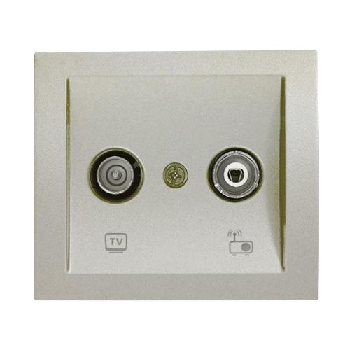 PANASONIC - Капачка бял металик ТВ+Радио WBTR0455-5MW