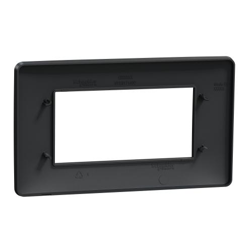 SCHNEIDER ELECTRIC - NU210454 New Unica - cover frame - 1 gang - 4 module - anthracite