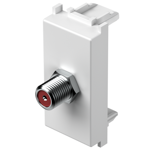 TEM - KM15PW Socket SAT individual 0db 1M, color White gloss, Modul