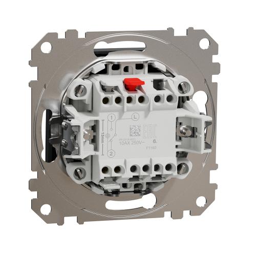 SCHNEIDER ELECTRIC - SDD114106 Sedna Design & Elements - Two Way switch - 10AX 250V without frame antracite
