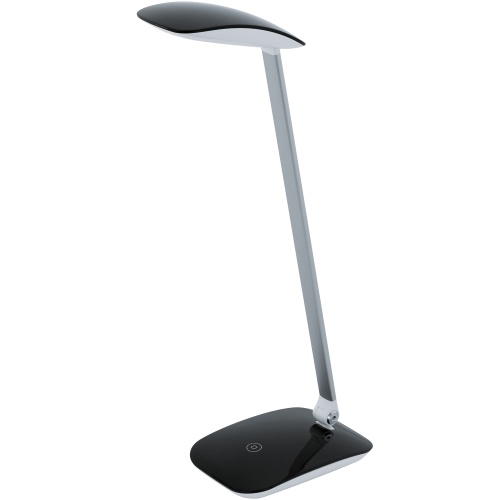EGLO - Настолна лампа  LED 4,5W 550lm 4000K H-500 тъч+USB черно 95696  CAJERO