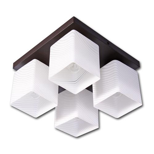 LIS LIGHTING - Плафон VEGA 4630PL-H90 E27, 4x40W, H15, D30cm, венге