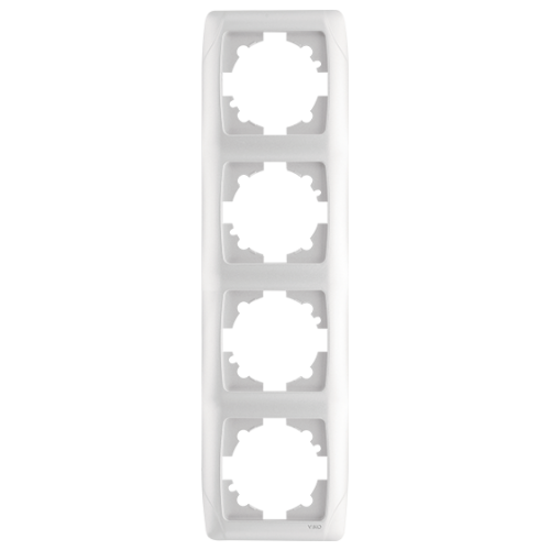 VIKO - 4 Gang Frame Carmen white horizontal 9057 1104