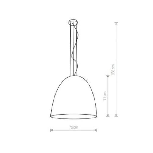 NOWODVORSKI - pendant luminaire EGG BLACK XL 9026