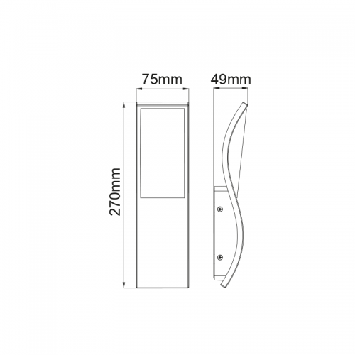 ACA LIGHTING - Градински аплик CARVO IP65 LG9305G