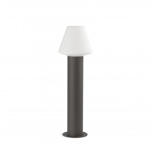 FARO - MOON-1 Dark grey post lamp structure to mistu/muffin/blub´s Ref.74434White shade Ref.7443 IP44