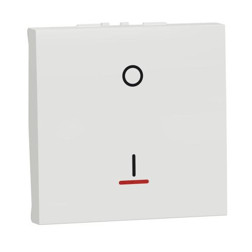 SCHNEIDER ELECTRIC - NU326218S New Unica - Two Pole switch with indication 16A 2 modules white