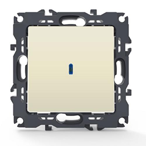 ACA LIGHTING - Девиаторен ключ 10A с LED индикация PRIME слонова кост 1000111002