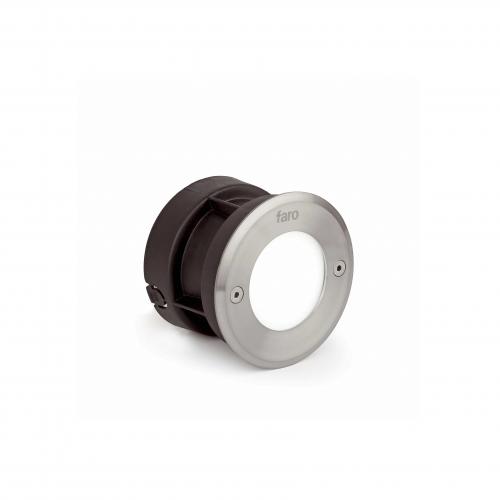 FARO - LED-18 Inox round recessed lamp 6000K Ref.71496N  IP67