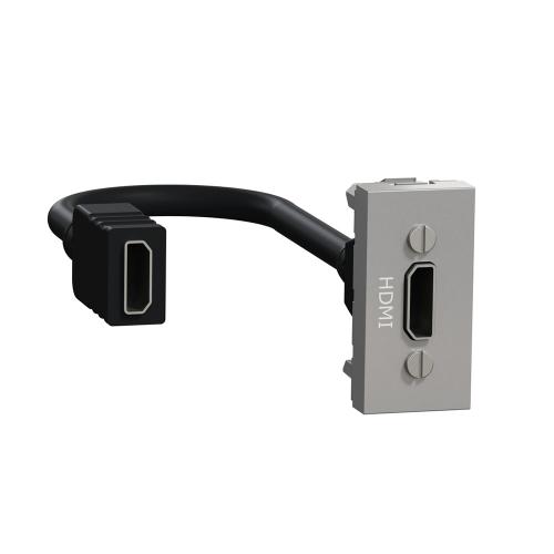 SCHNEIDER ELECTRIC - NU343030 HDMI socket One module aluminium