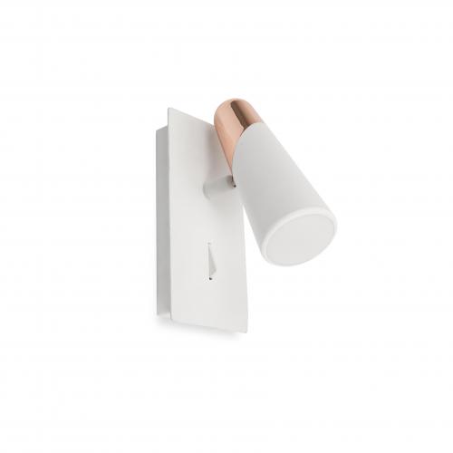 FARO - LAO LED White and copper wall lamp 1L Ref.29033