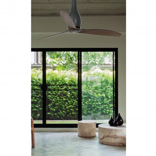 FARO - ETERFAN Matt black/wood ceiling fan with DC motor 32004-10
