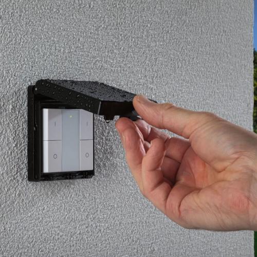 PAULMANN - 50137   Wall Switch Smart Home Zigbee 3.0 On/Off/Dimm Outdoor  ✴ Black
