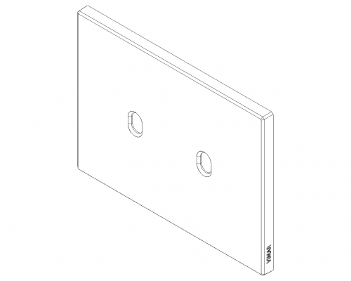 VIMAR - Рамка полиран никел 3Mx2 Vintage brushed nickel - 22673.2.11