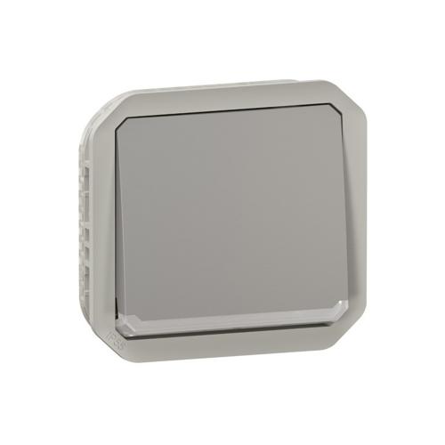 LEGRAND - Button NO/NC with backlight mechanism color Gray IP55 Plexo New 69541L