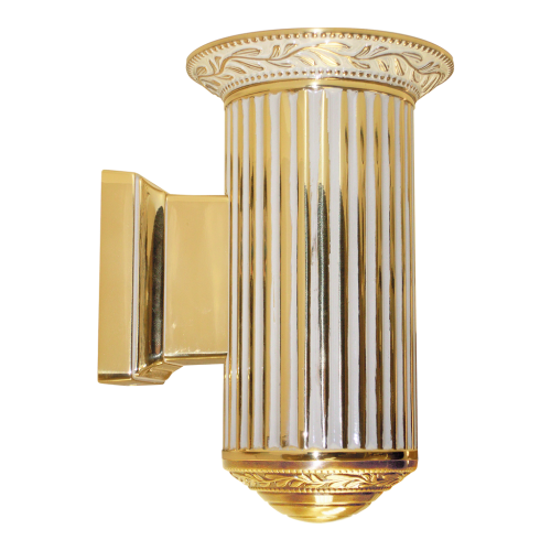 FEDE - FD1031ROP54 PARIS ОСВЕТИТЕЛНО ТЯЛО ЗА СТЕНА, МЕСИНГ IP54, GOLD WHITE PATINA