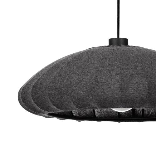 EGLO - pendant light BARLASTON Ø:450mm E27 40W black - 43961