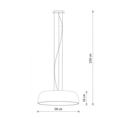 NOWODVORSKI - Suspended lamp  11230  SATELLITE М ⚡ E27 ⚡ 7х25W only LED ⚡ 220-230V