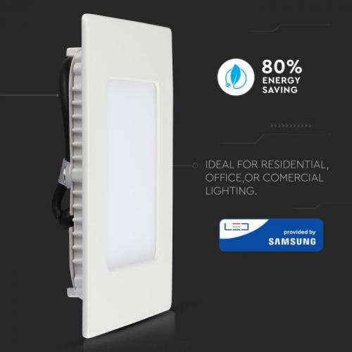 V-TAC - 24W LED Panel Premium SAMSUNG Chip Square 3000K SKU: 721