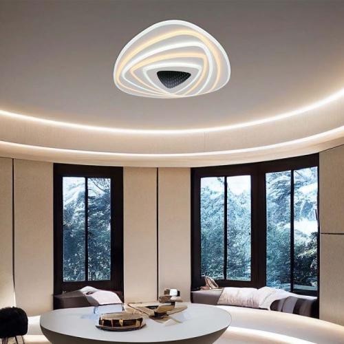 V-TAC - 120W Designer Smart Ceiling Light 3000K+6000K Dimmable, Remote Control SKU: 15357 