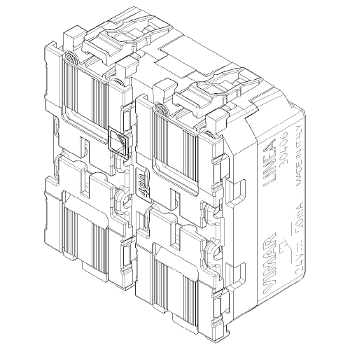 VIMAR - 1P NO 24V 4-button device 2M 30406