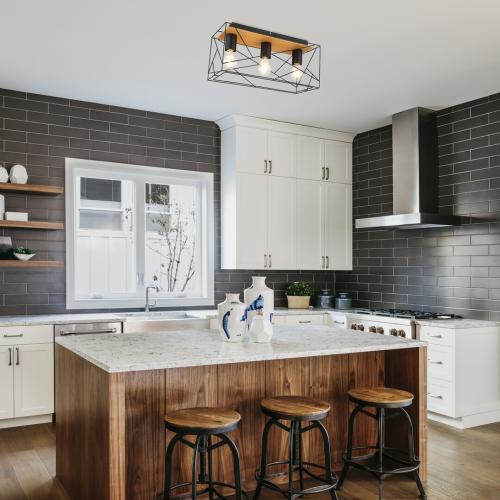 RABALUX - Ceiling lamp BLACK BOIRE 71023 E27 3X40W 