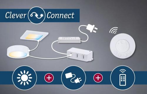 PAULMANN - Connector  99966  BORDER X-CONNECTOR⚡50x50mmWhite matt