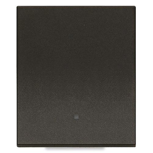 VIMAR - 1P 10AX 2M 1-way switch in-line black, lightable - 30000.2G
