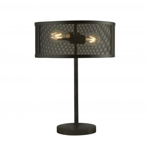 SEARCHLIGHT - 2822-2BK 2lt Fishnet Table Lamp, Matt Black 